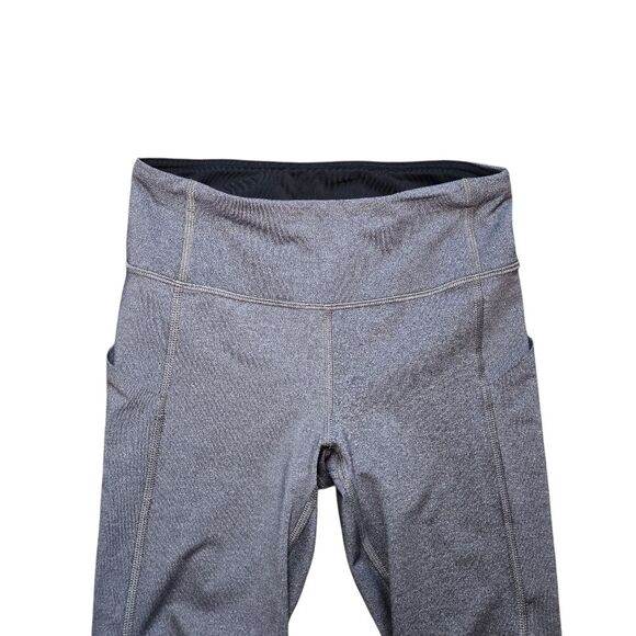 Lululemon Pace Rival Crop 22" - Heathered Black - Picture 3 of 12